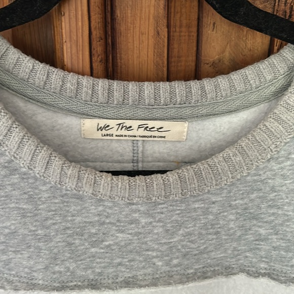 Free People We the Free Easy on me Pullover Sweater Top plaid Long sleeve - Picture 8 of 11